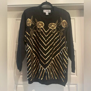 Vintage Victoria Harbour Embellished Sweater